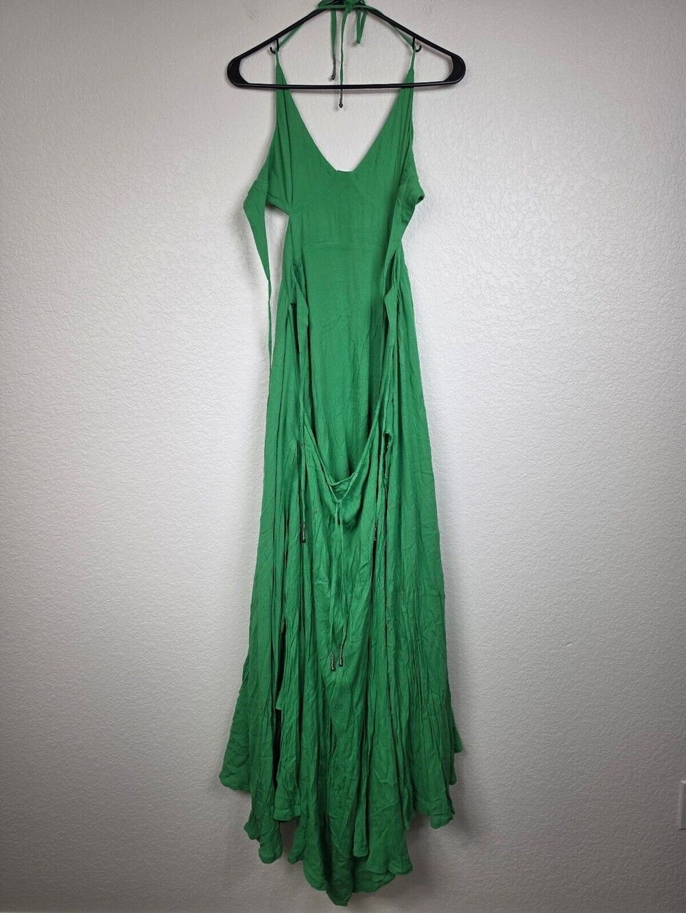 Free People Green Viscose Maxi Dress XS - Picture 2 of 5